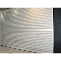 Puertas, persianas y cerramientos enrollable troquelada aluminio 3.5mx2m motorizada