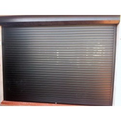 Puertas, persianas y cerramientos enrollable troquelada aluminio 3.5mx2m motorizada