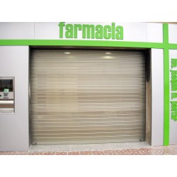 Puertas, persianas y cerramientos enrollable troquelada aluminio 3.5mx2m motorizada